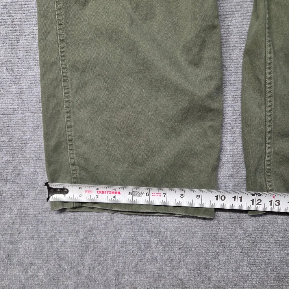 Steve & Barry's Cargo Pants Mens 34x28 Green Y2K Distressed Utility Baggy
